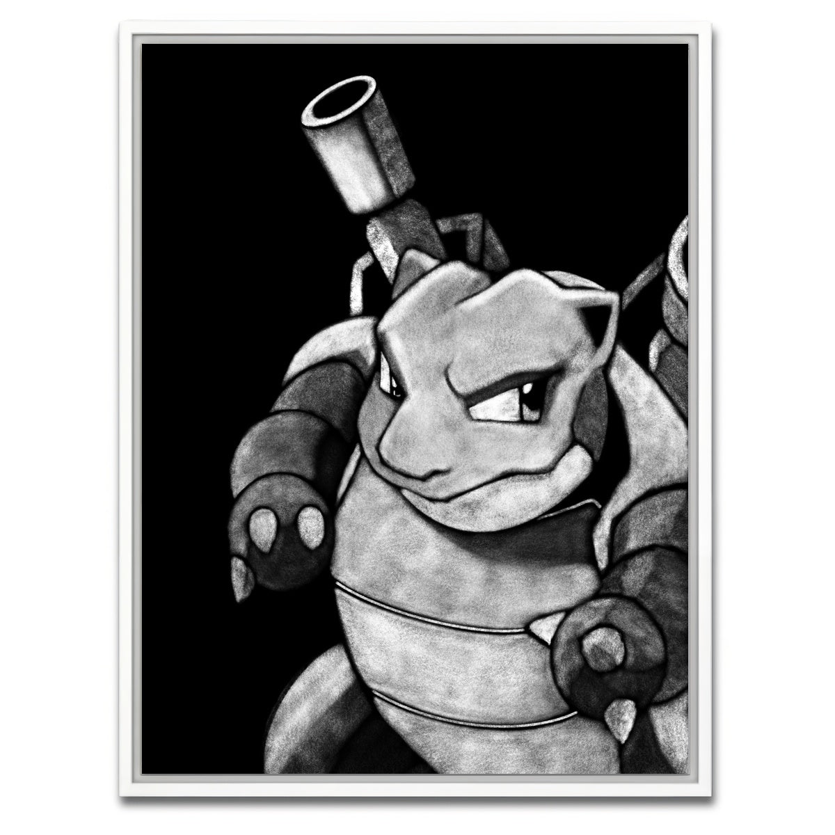 AUTO-MOCKUP WHITE | Blastoise | 1 Piece | White Framed Canvas | group=3x4