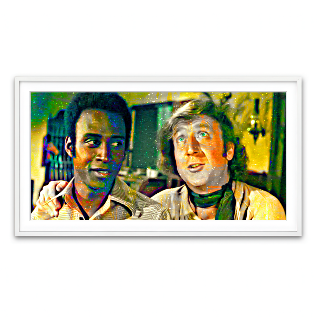 Framed Print 2x1 White