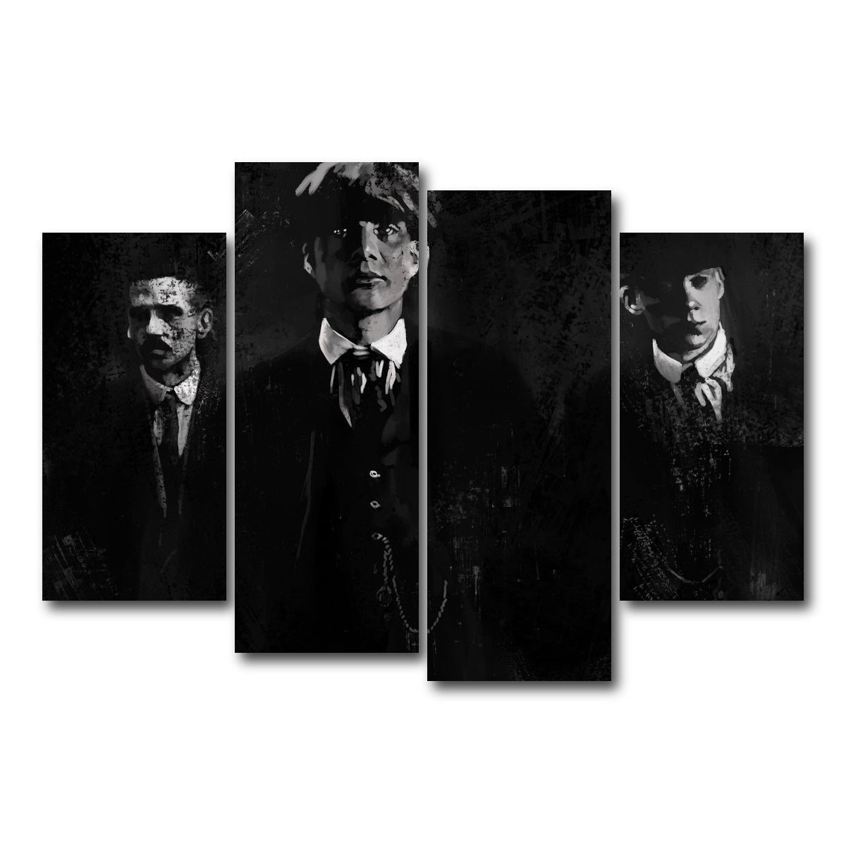 AUTO-MOCKUP WHITE | Blinders | 4 Piece | Gallery Wrap Canvas | group=4_short