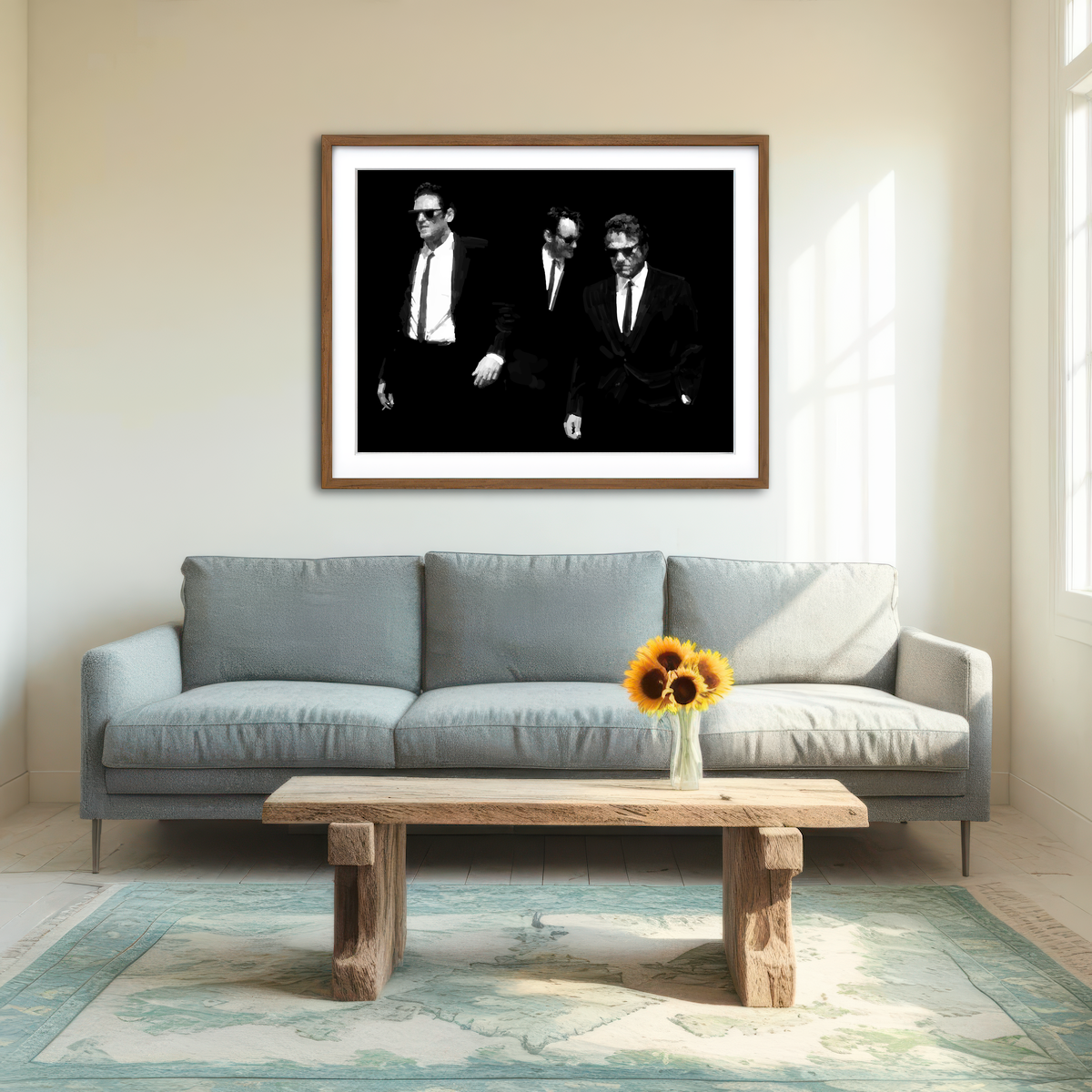 AUTO-MOCKUP ROOM | Blonde Brown White Wall Art