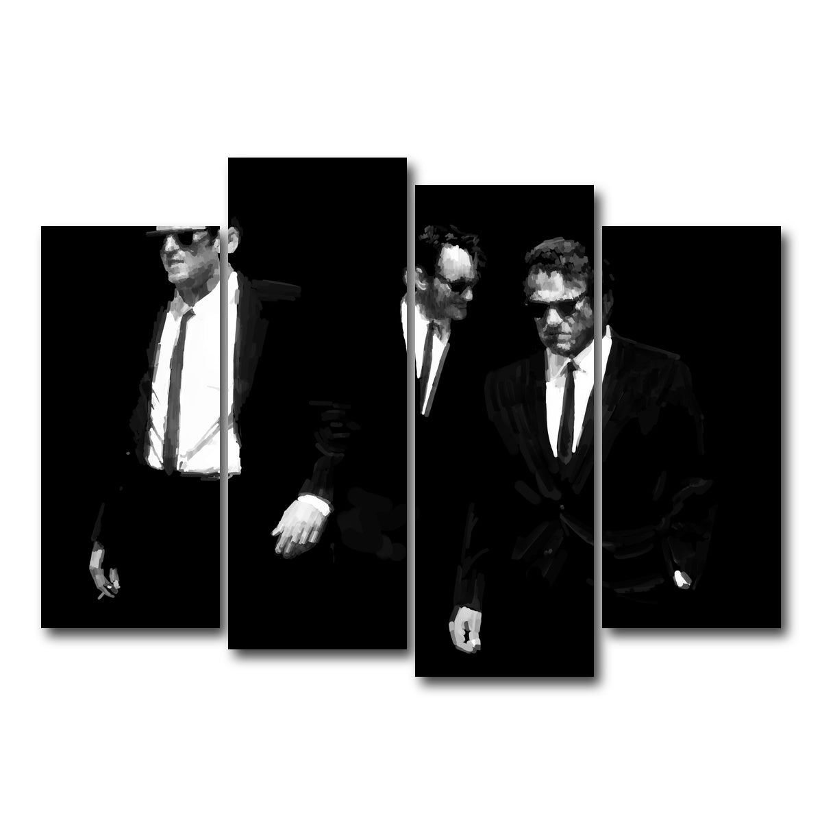 AUTO-MOCKUP WHITE | Blonde Brown White | 4 Piece | Gallery Wrap Canvas | group=4_normal