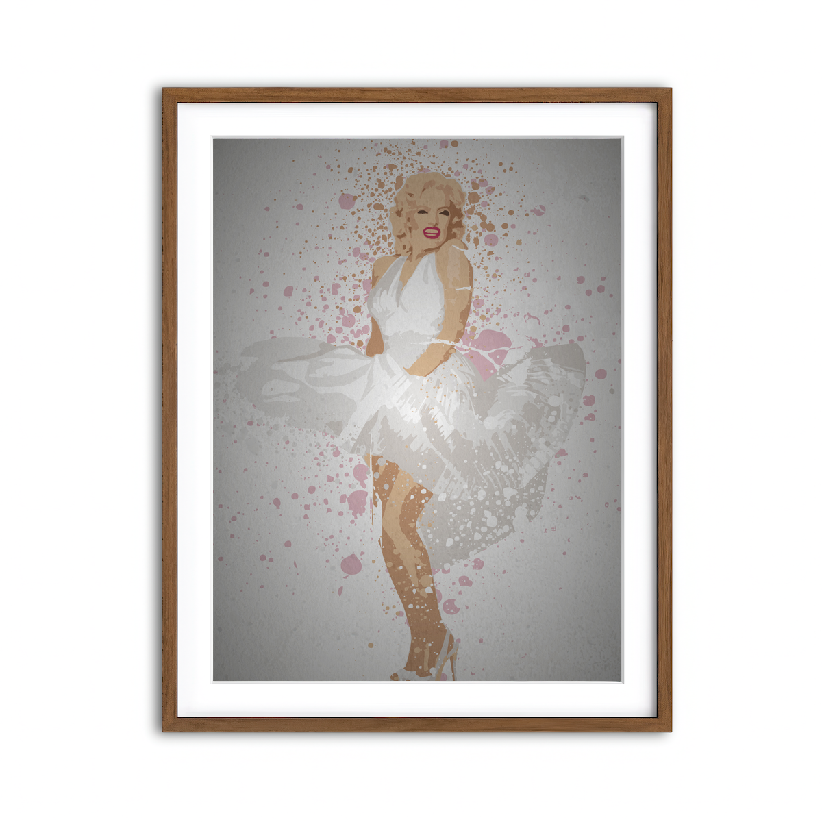 Framed Print 3x4 Walnut