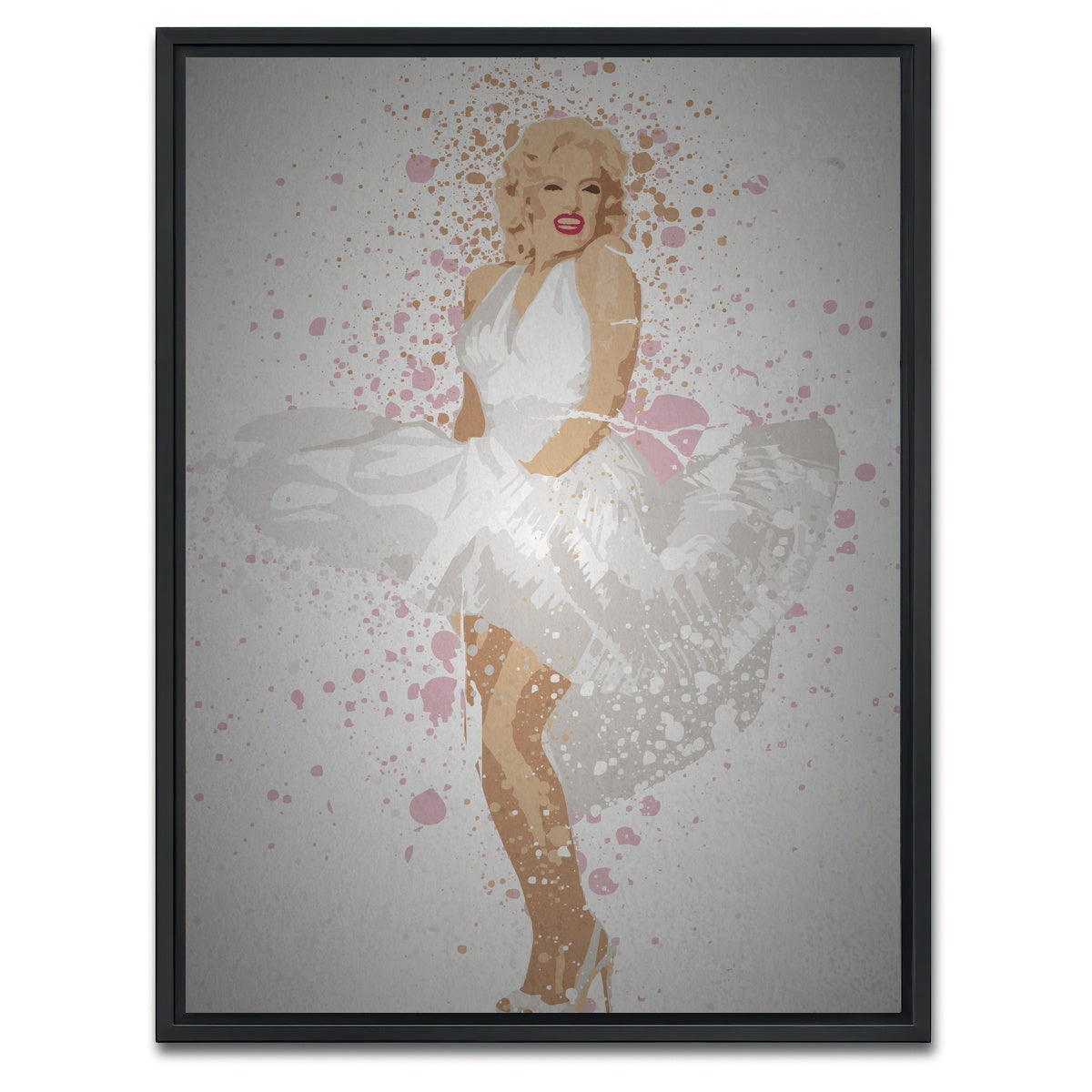 AUTO-MOCKUP WHITE | Blonde bombshell | 1 Piece | Black Framed Canvas | group=3x4