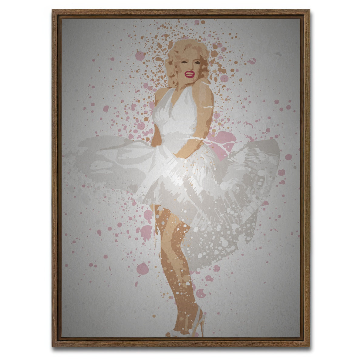 AUTO-MOCKUP WHITE | Blonde bombshell | 1 Piece | Walnut Framed Canvas | group=3x4