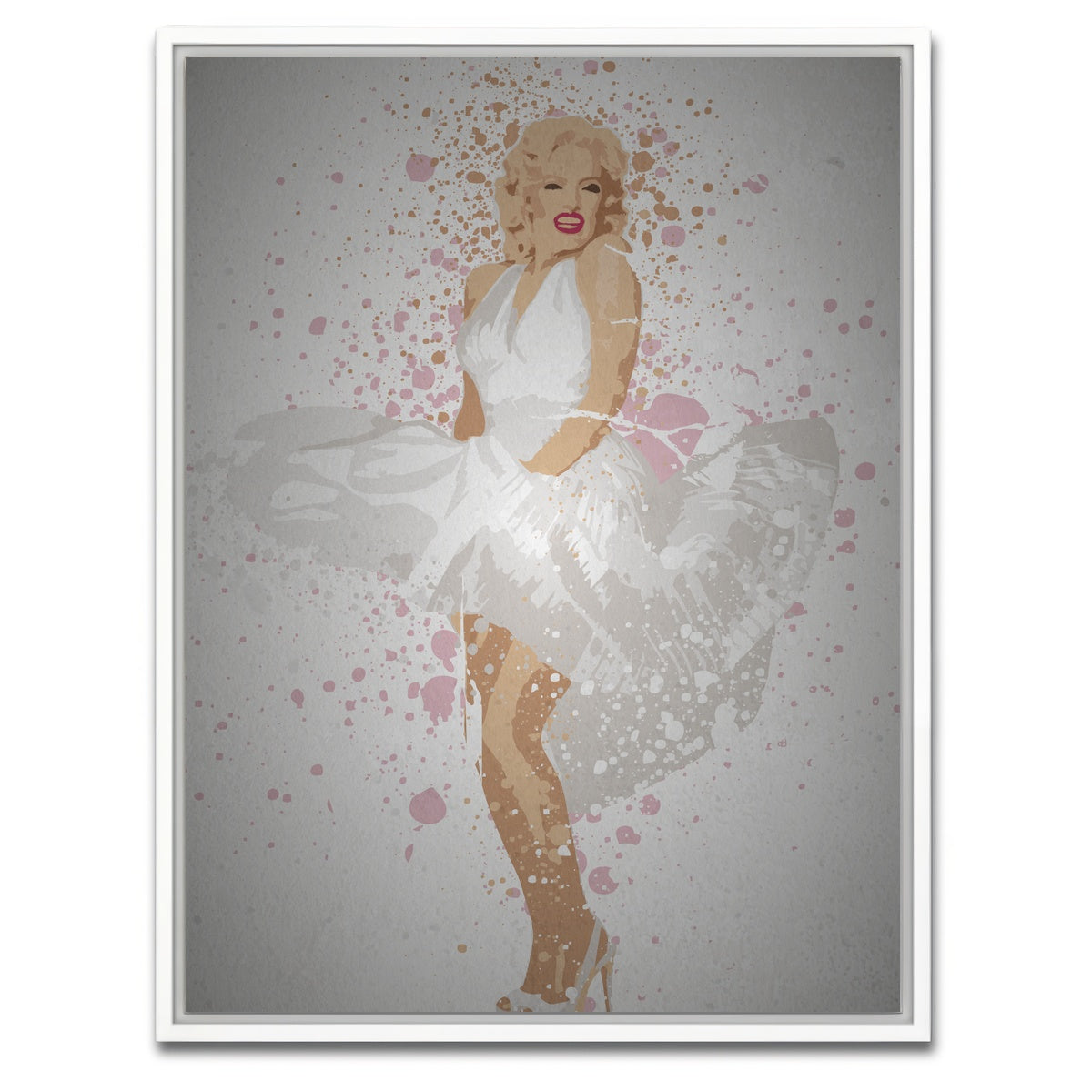 AUTO-MOCKUP WHITE | Blonde bombshell | 1 Piece | White Framed Canvas | group=3x4