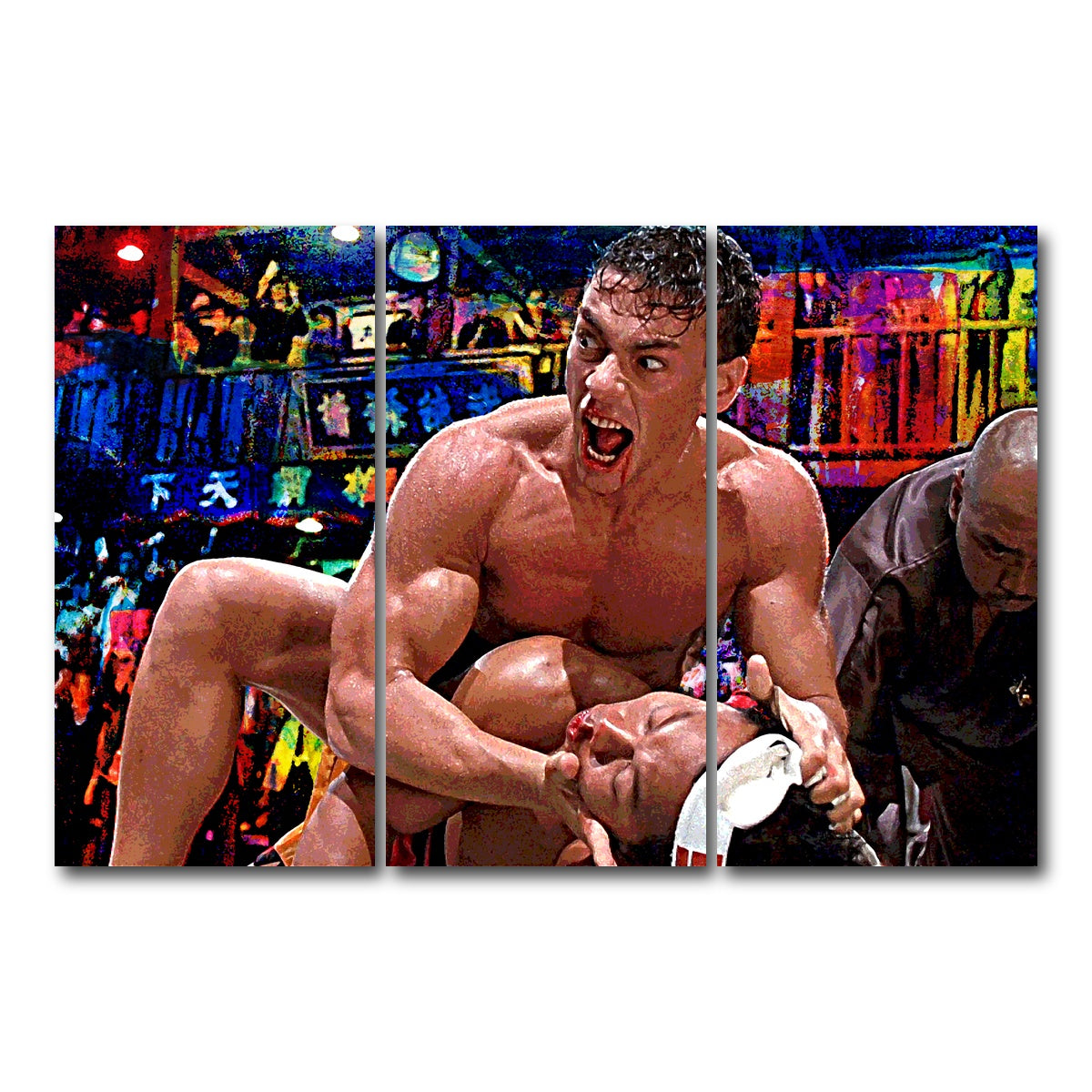 AUTO-MOCKUP WHITE | BloodSport - Say it! | 3 Piece | Gallery Wrap Canvas | group=12x24