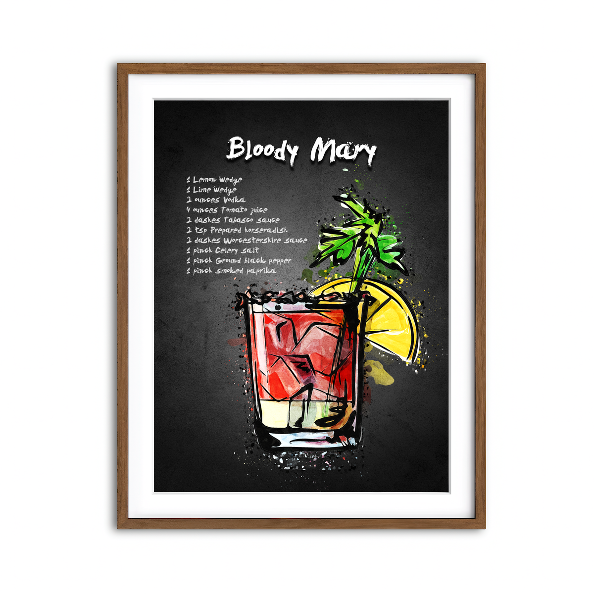 Framed Print 3x4 Walnut