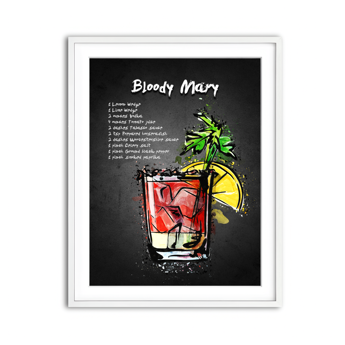 Framed Print 3x4 White