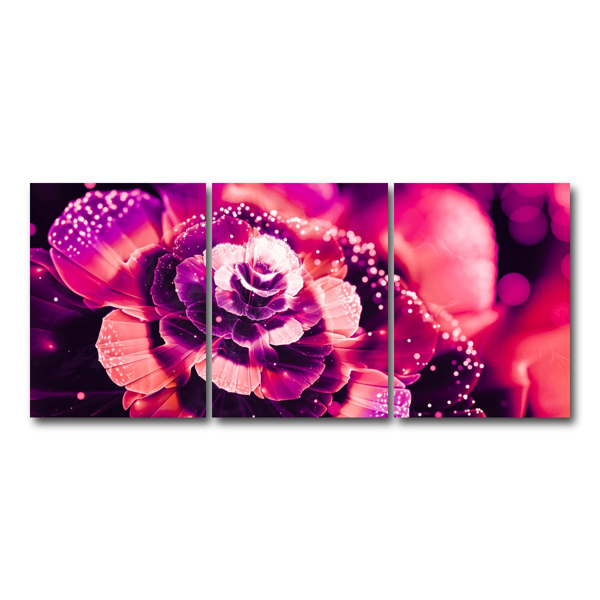 AUTO-MOCKUP WHITE | Bloom | 3 Piece | Gallery Wrap Canvas | group=18x24