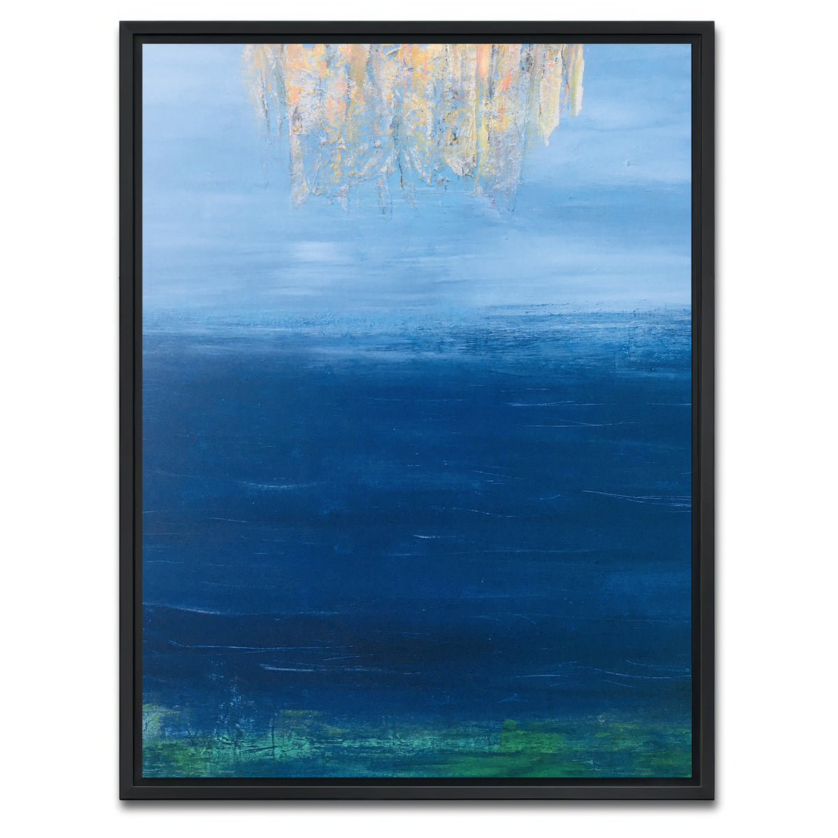 AUTO-MOCKUP WHITE | Blue 1 | 1 Piece | Black Framed Canvas | group=3x4