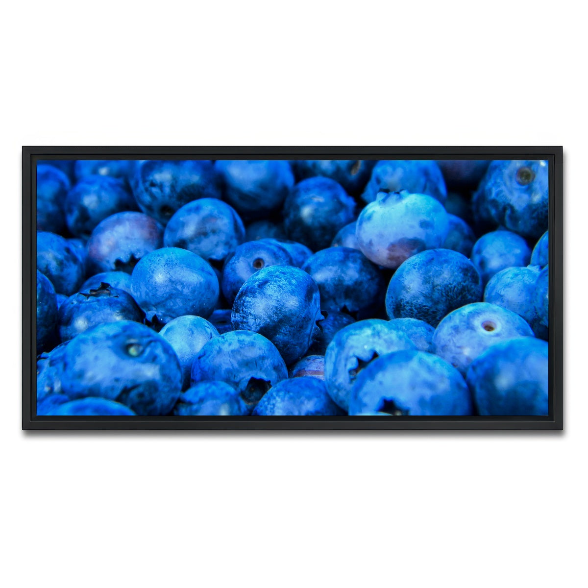 AUTO-MOCKUP WHITE | Blue Blueberries | 1 Piece | Black Framed Canvas | group=2x1