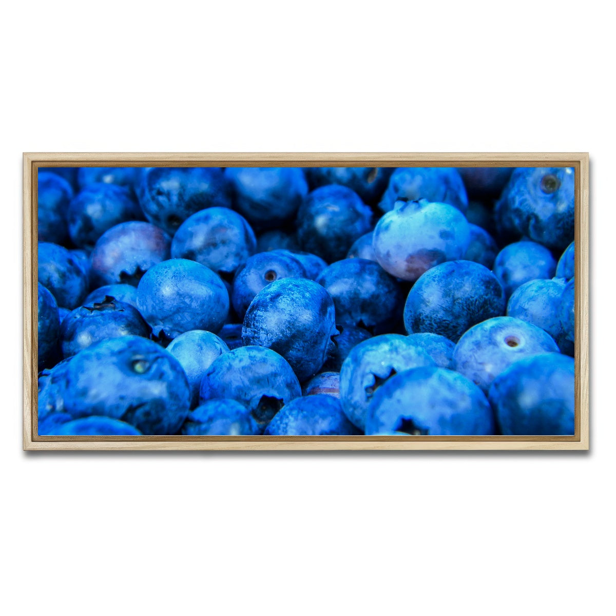 AUTO-MOCKUP WHITE | Blue Blueberries | 1 Piece | Natural Framed Canvas | group=2x1