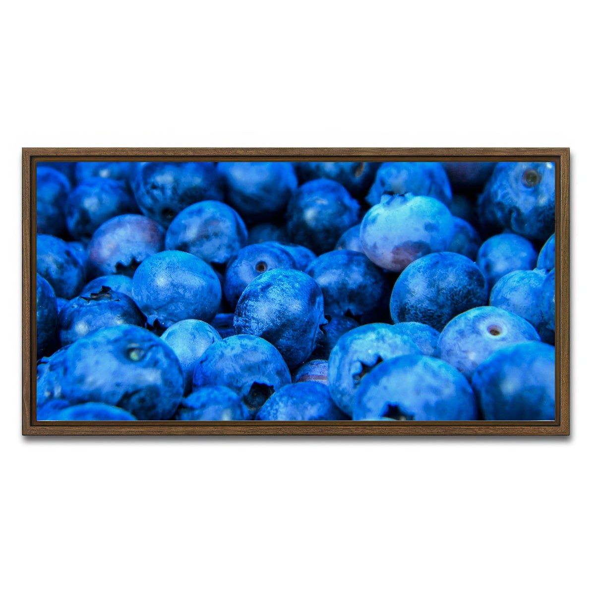 AUTO-MOCKUP WHITE | Blue Blueberries | 1 Piece | Walnut Framed Canvas | group=2x1