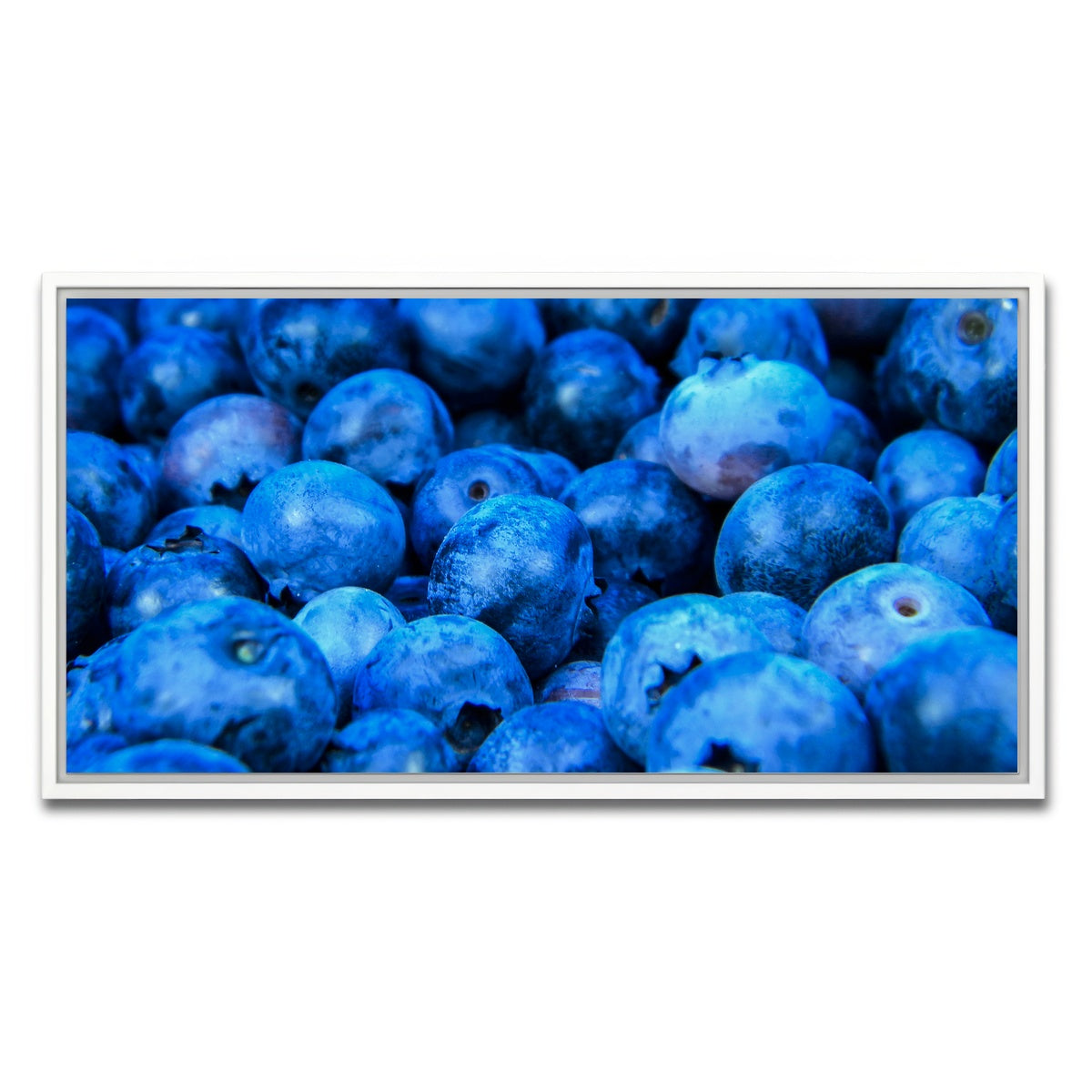 AUTO-MOCKUP WHITE | Blue Blueberries | 1 Piece | White Framed Canvas | group=2x1