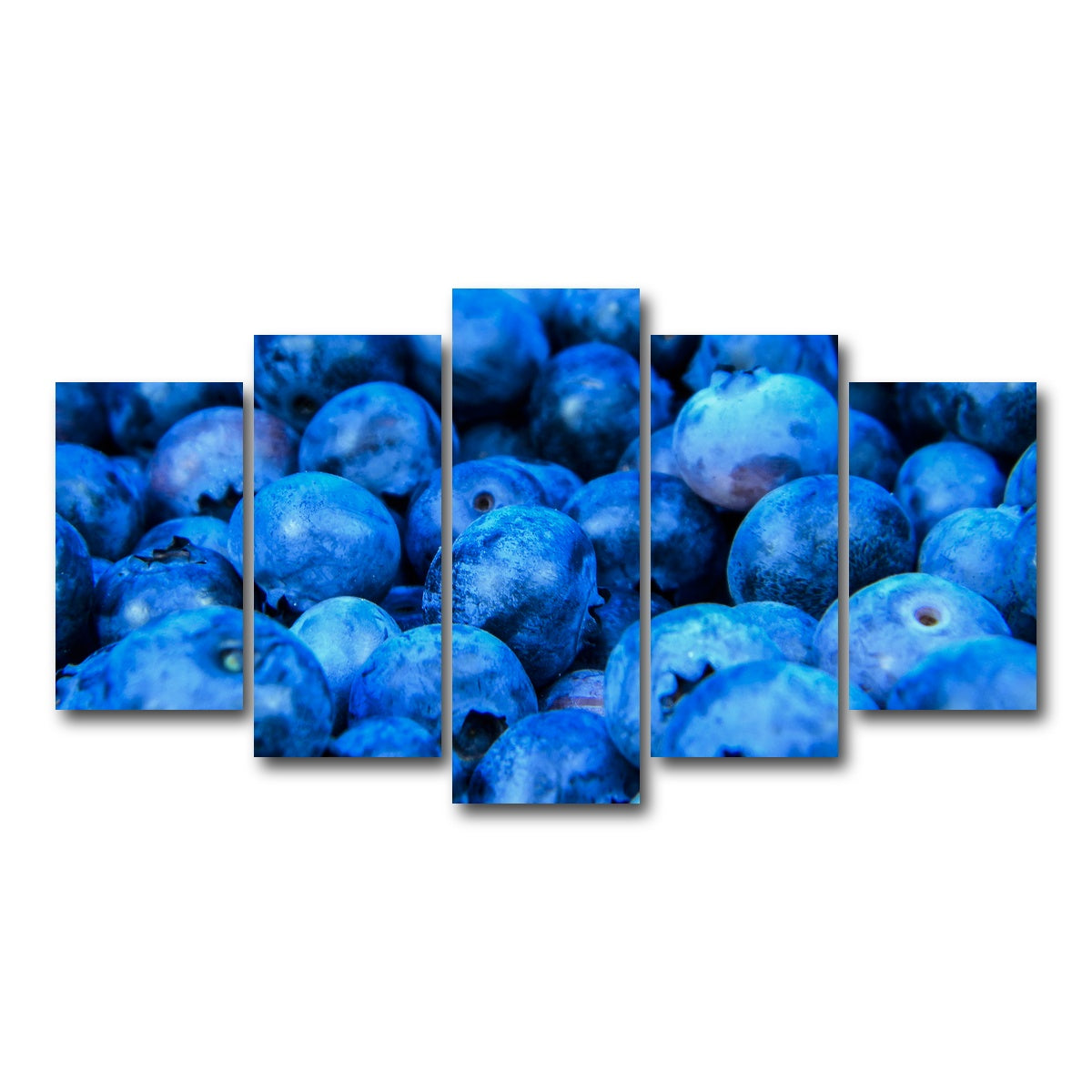 AUTO-MOCKUP WHITE | Blue Blueberries | 5 Piece | Gallery Wrap Canvas | group=5_normal