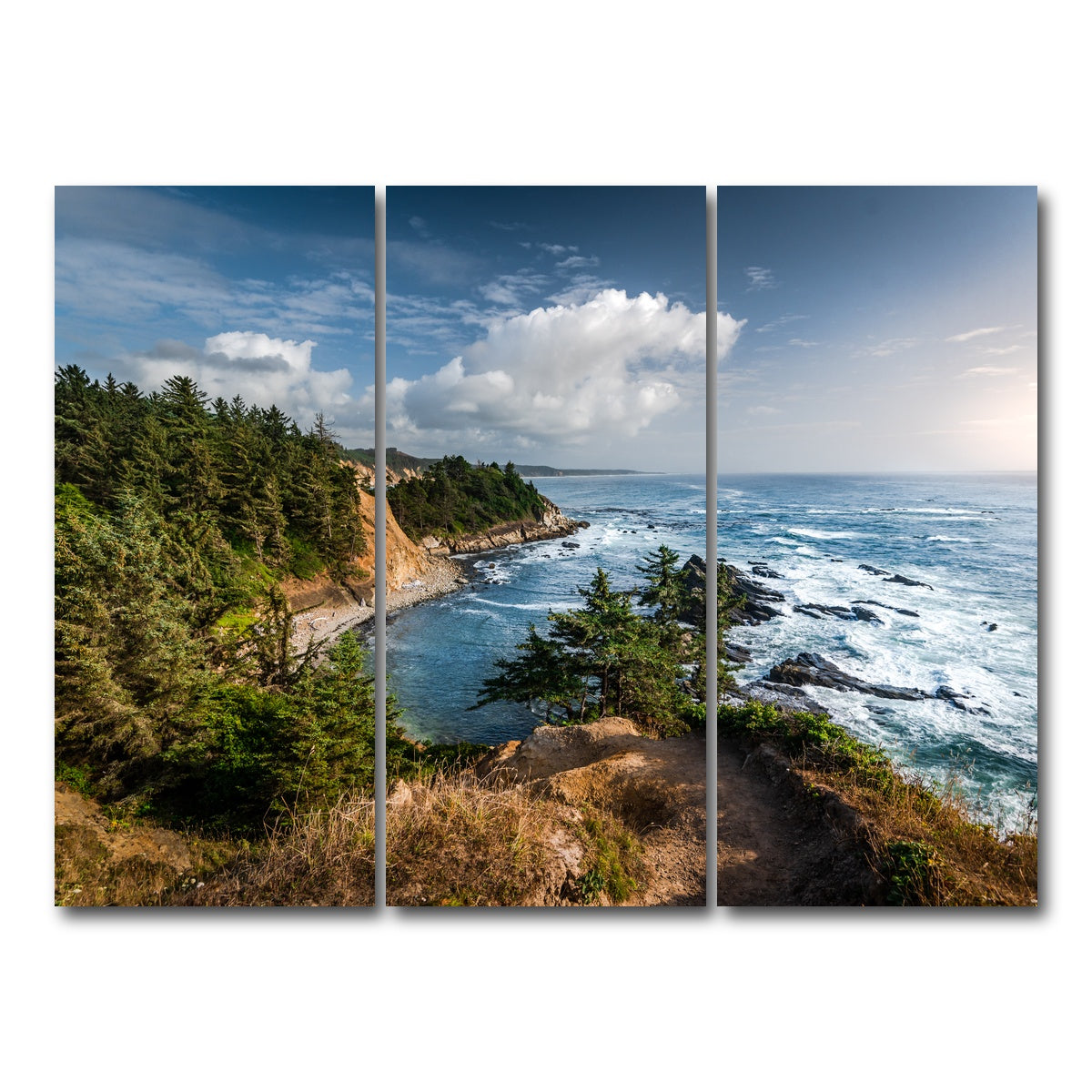 AUTO-MOCKUP WHITE | Blue Coast | 3 Piece | Gallery Wrap Canvas | group=8x18