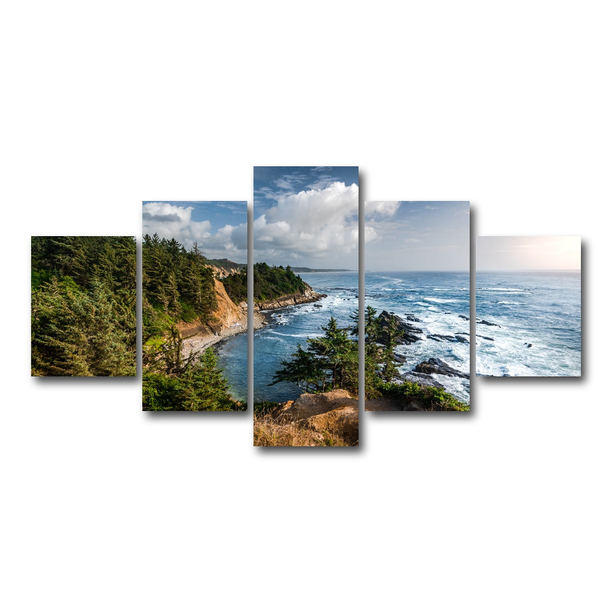 AUTO-MOCKUP WHITE | Blue Coast | 5 Piece | Gallery Wrap Canvas | group=5_short