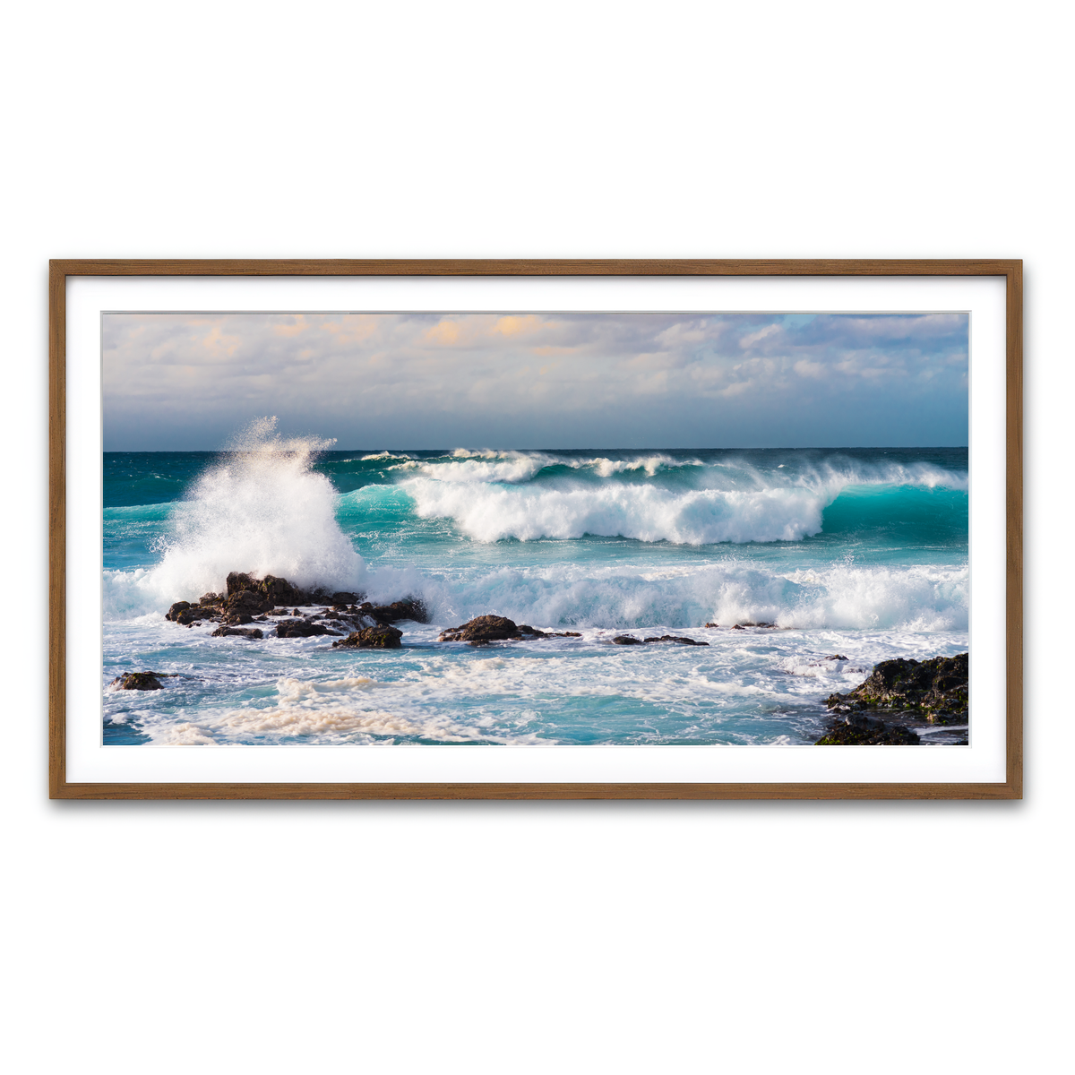 Framed Print 2x1 Walnut
