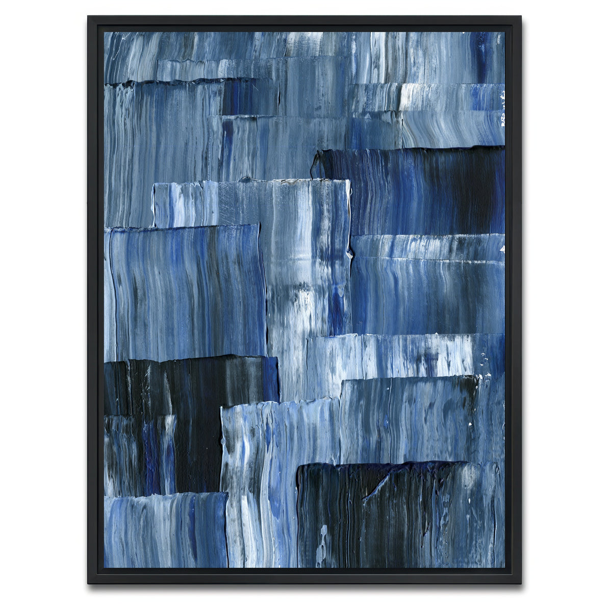 AUTO-MOCKUP WHITE | Blue Dimension | 1 Piece | Black Framed Canvas | group=3x4