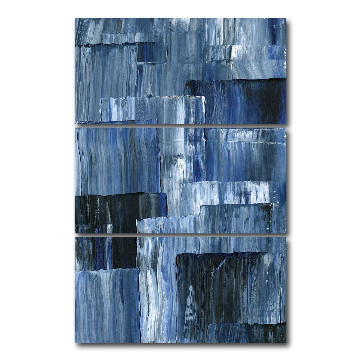 AUTO-MOCKUP WHITE | Blue Dimension | 3 Piece | Gallery Wrap Canvas | group=12x24_stacked