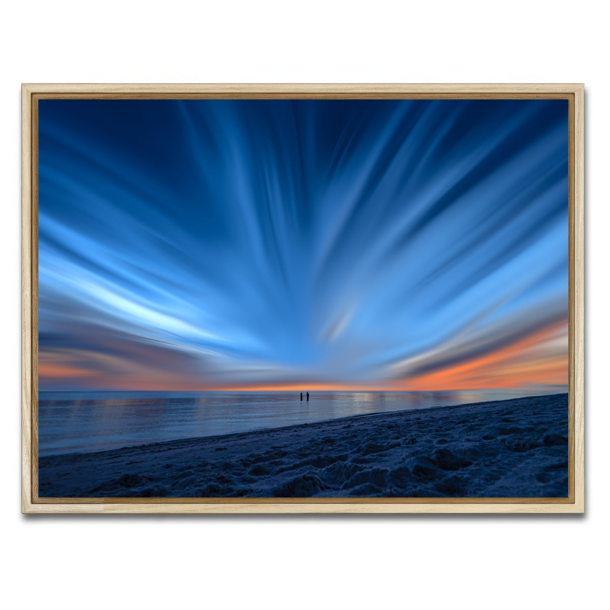 AUTO-MOCKUP WHITE | Blue Explosion | 1 Piece | Natural Framed Canvas | group=4x3