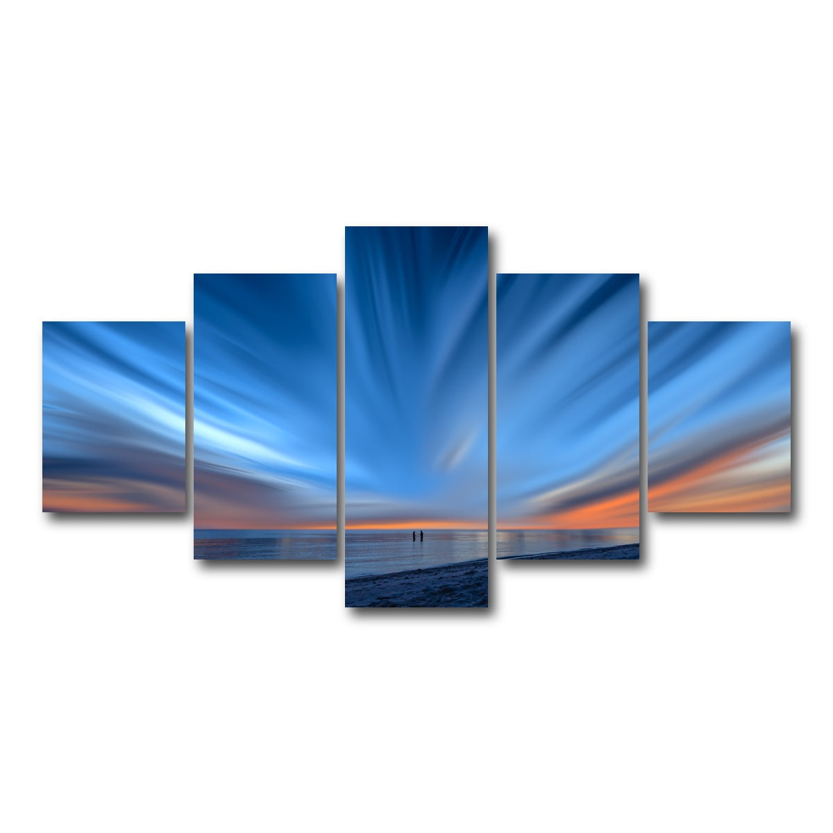 AUTO-MOCKUP WHITE | Blue Explosion | 5 Piece | Gallery Wrap Canvas | group=5_short