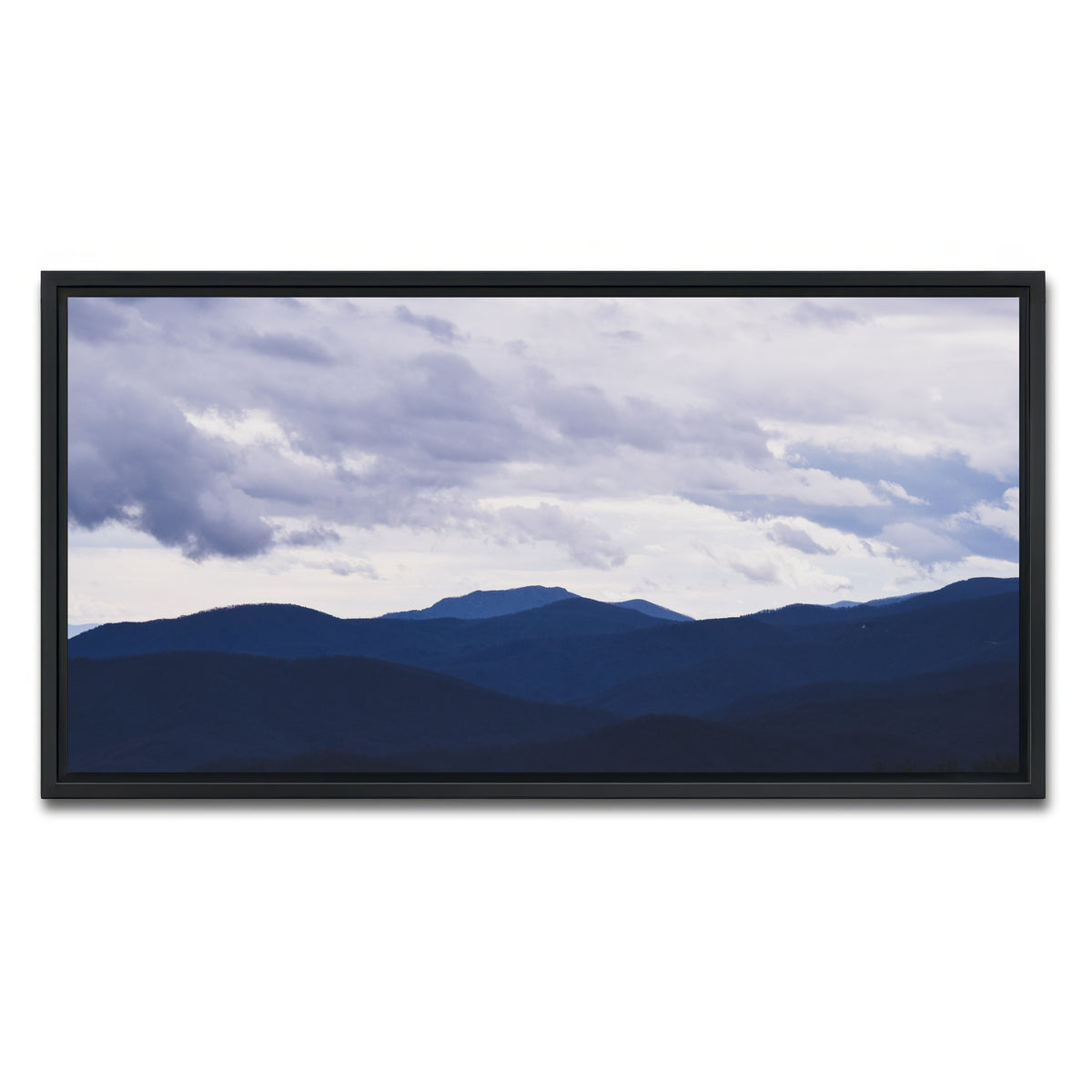 AUTO-MOCKUP WHITE | Blue Hills | 1 Piece | Black Framed Canvas | group=2x1