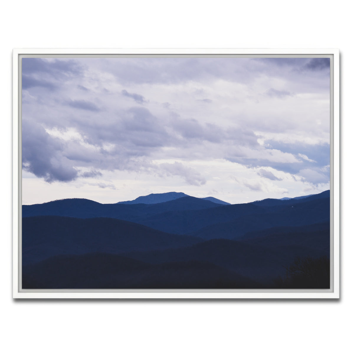 AUTO-MOCKUP WHITE | Blue Hills | 1 Piece | White Framed Canvas | group=4x3