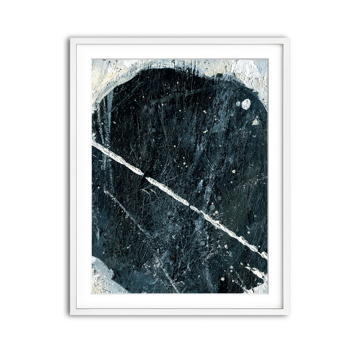 Framed Print 3x4 White