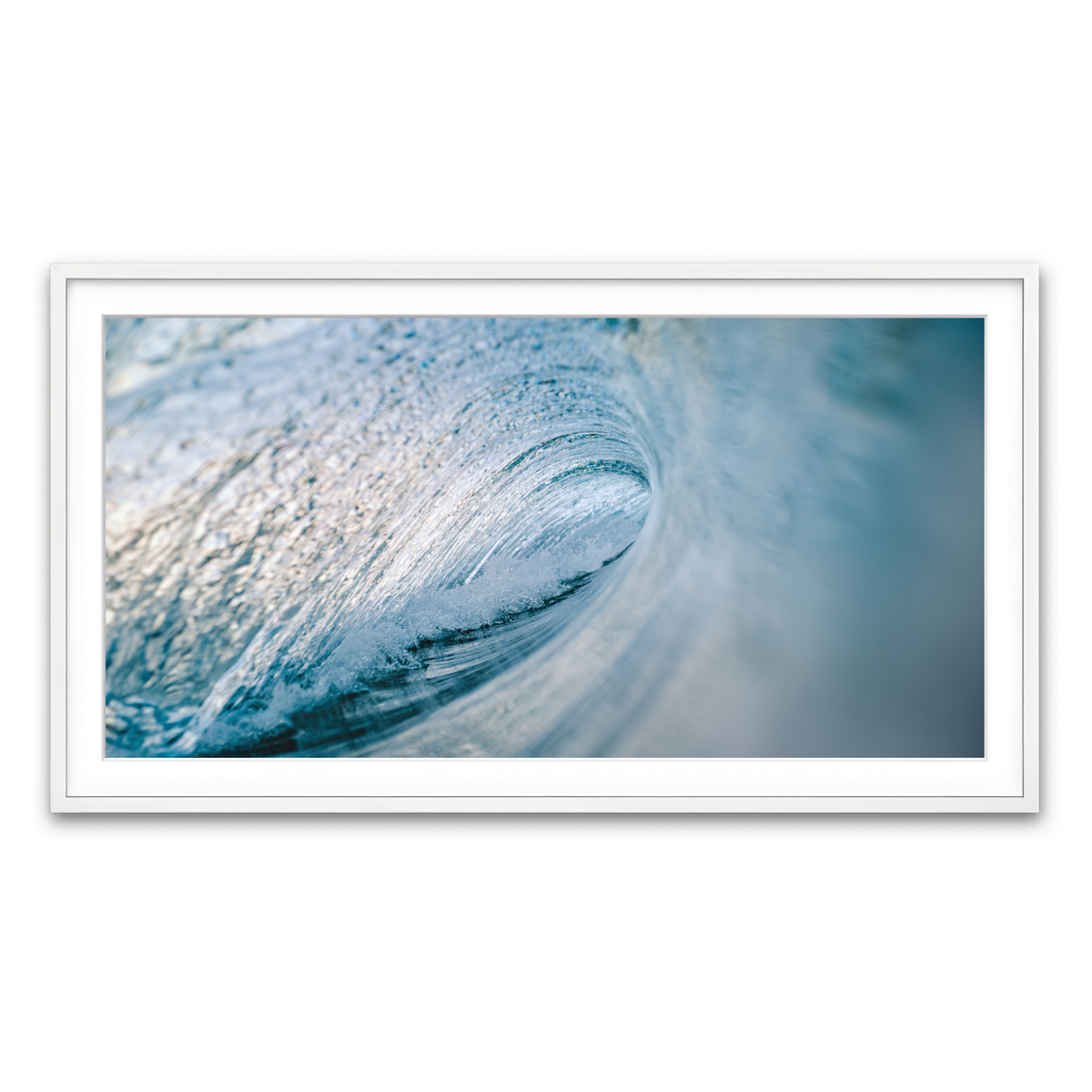 Framed Print 2x1 White