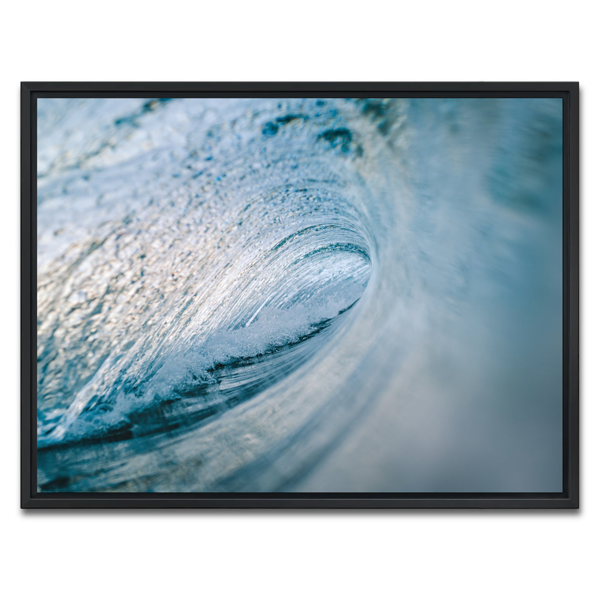 AUTO-MOCKUP WHITE | Blue Ice | 1 Piece | Black Framed Canvas | group=4x3