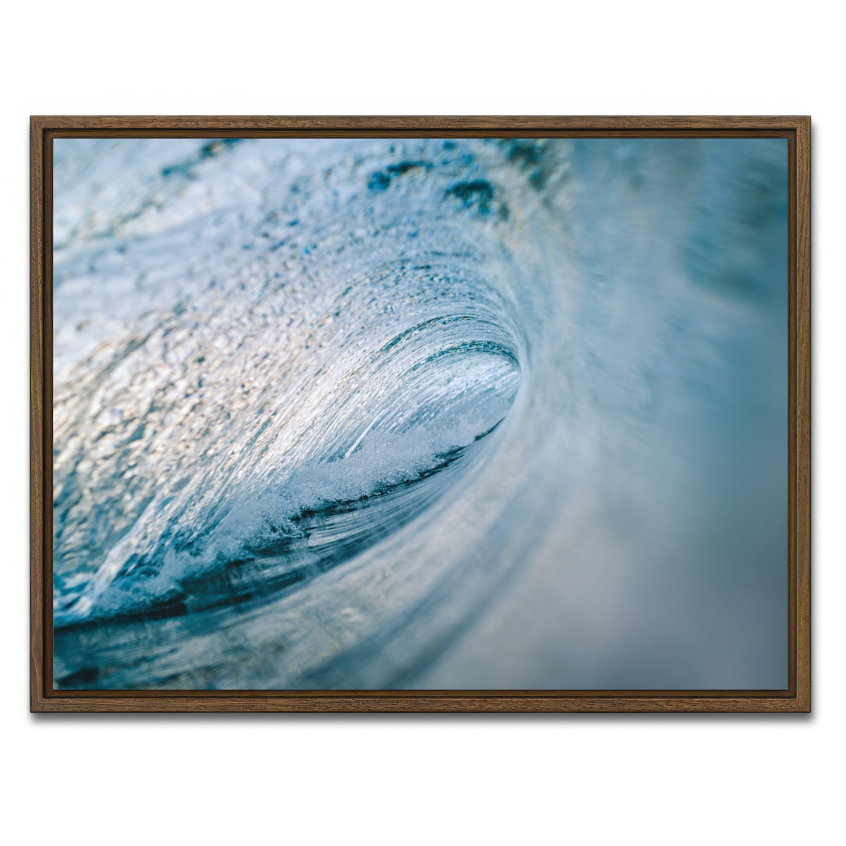 AUTO-MOCKUP WHITE | Blue Ice | 1 Piece | Walnut Framed Canvas | group=4x3