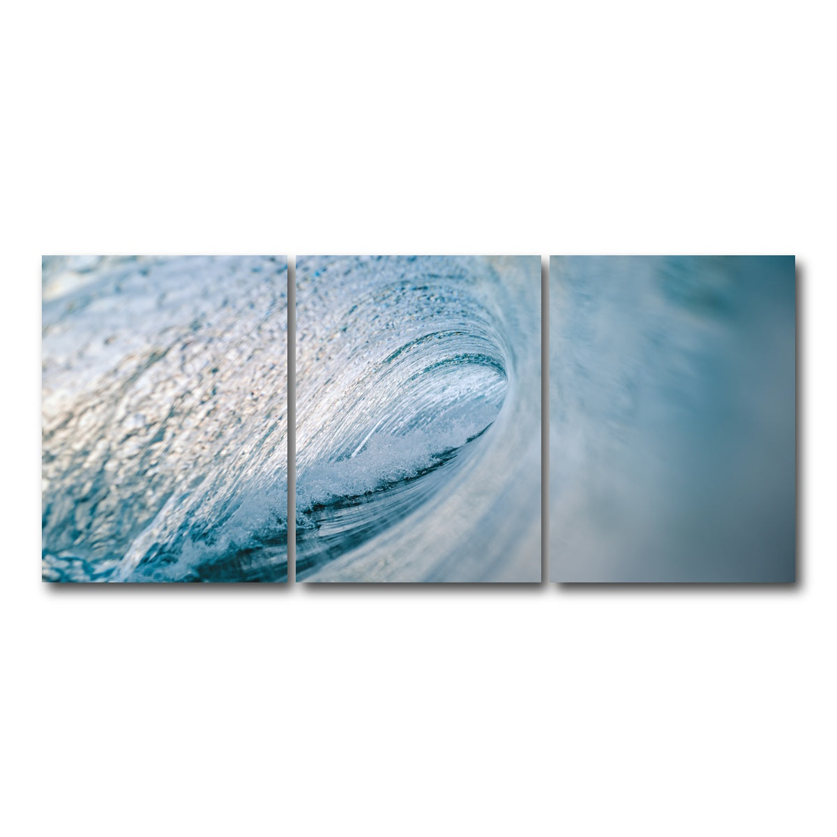 AUTO-MOCKUP WHITE | Blue Ice | 3 Piece | Gallery Wrap Canvas | group=18x24