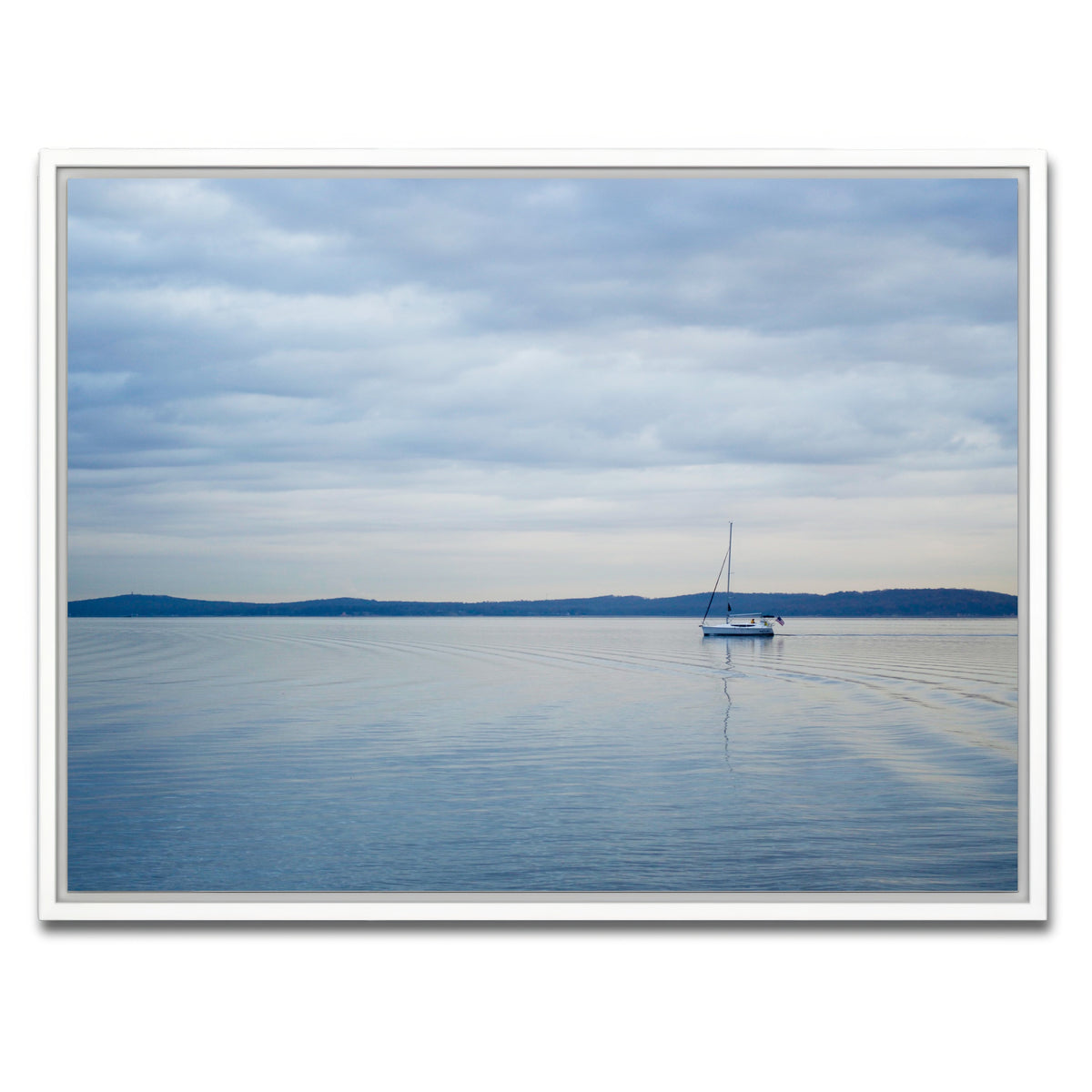 AUTO-MOCKUP WHITE | Blue Light | 1 Piece | White Framed Canvas | group=4x3