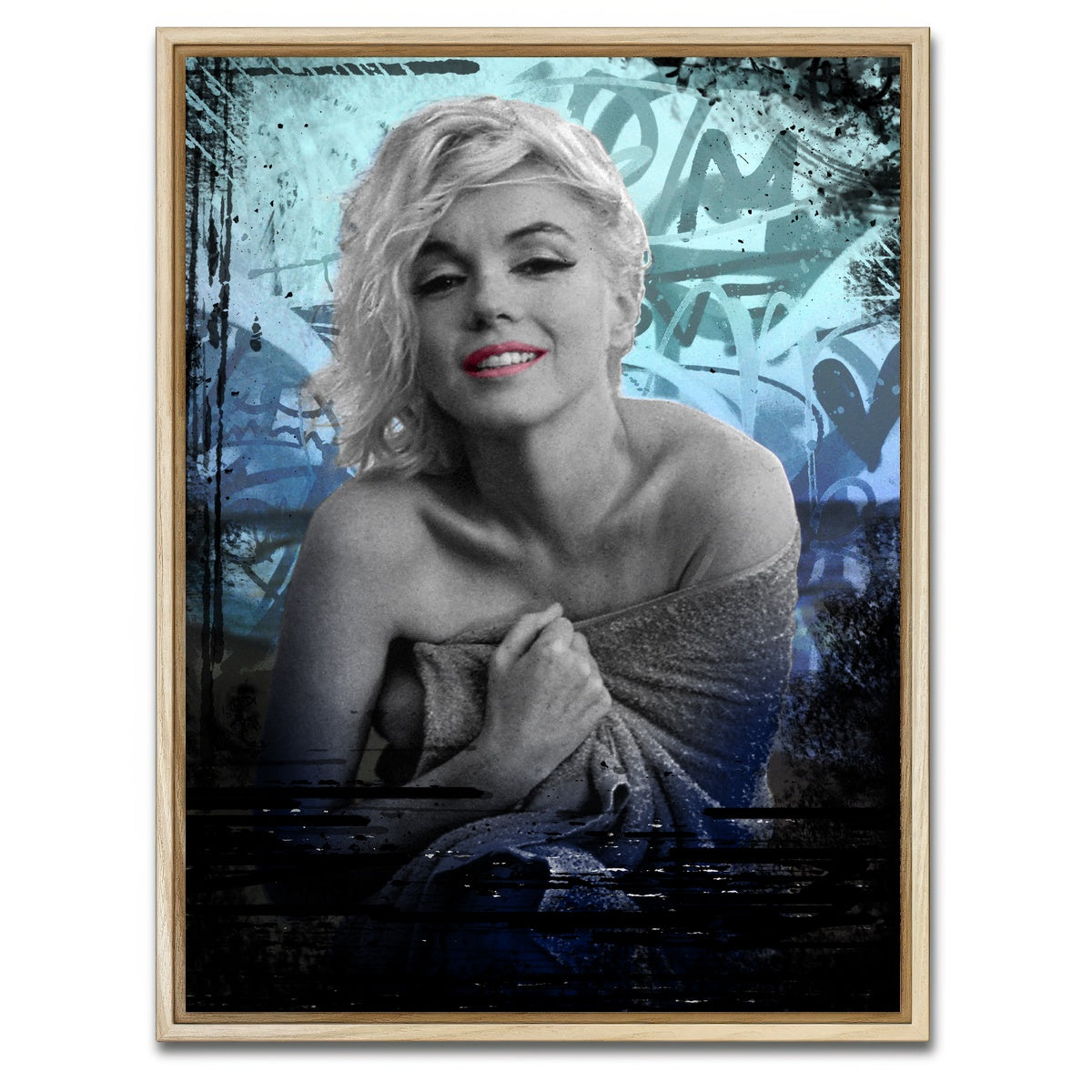 AUTO-MOCKUP WHITE | Blue Monroe | 1 Piece | Natural Framed Canvas | group=3x4
