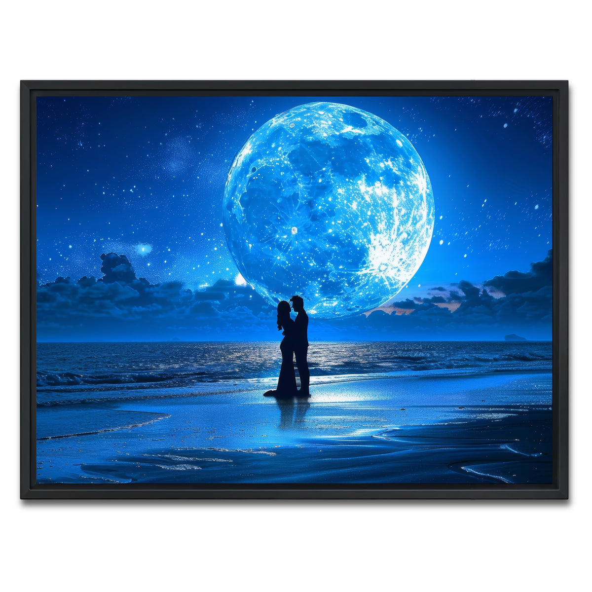 AUTO-MOCKUP WHITE | Blue Moon | 1 Piece | Black Framed Canvas | group=4x3