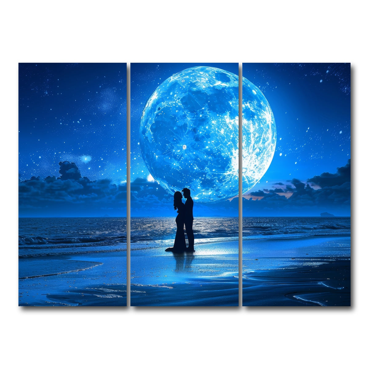 AUTO-MOCKUP WHITE | Blue Moon | 3 Piece | Gallery Wrap Canvas | group=8x18