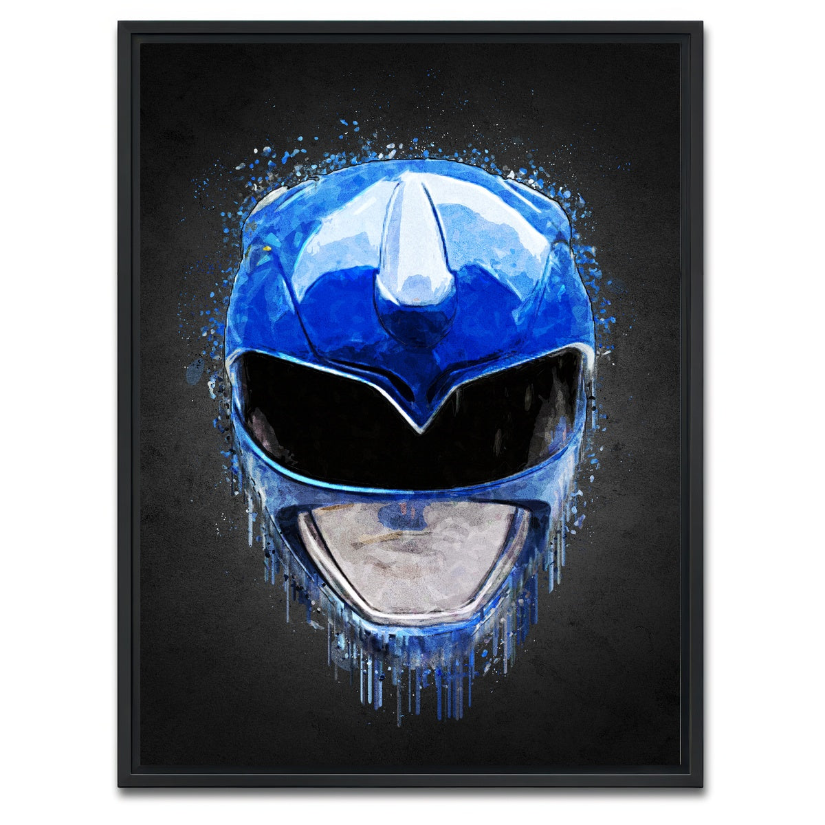AUTO-MOCKUP WHITE | Blue Ranger Portrait | 1 Piece | Black Framed Canvas | group=3x4