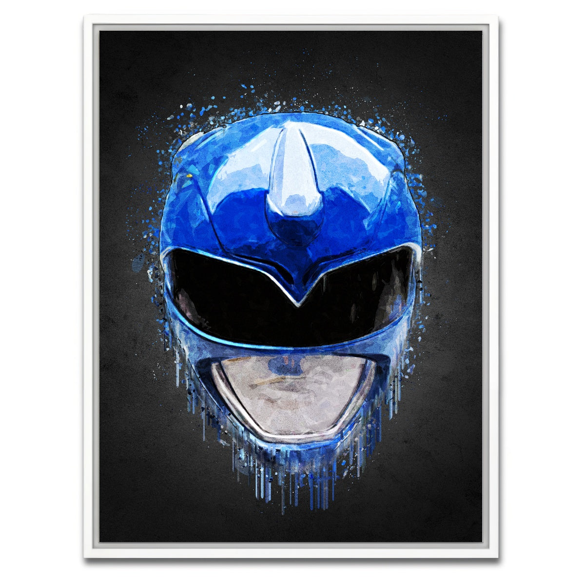 AUTO-MOCKUP WHITE | Blue Ranger Portrait | 1 Piece | White Framed Canvas | group=3x4