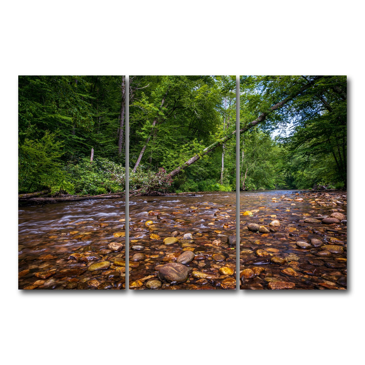 AUTO-MOCKUP WHITE | Blue Ridge Pky NC | 3 Piece | Gallery Wrap Canvas | group=12x24