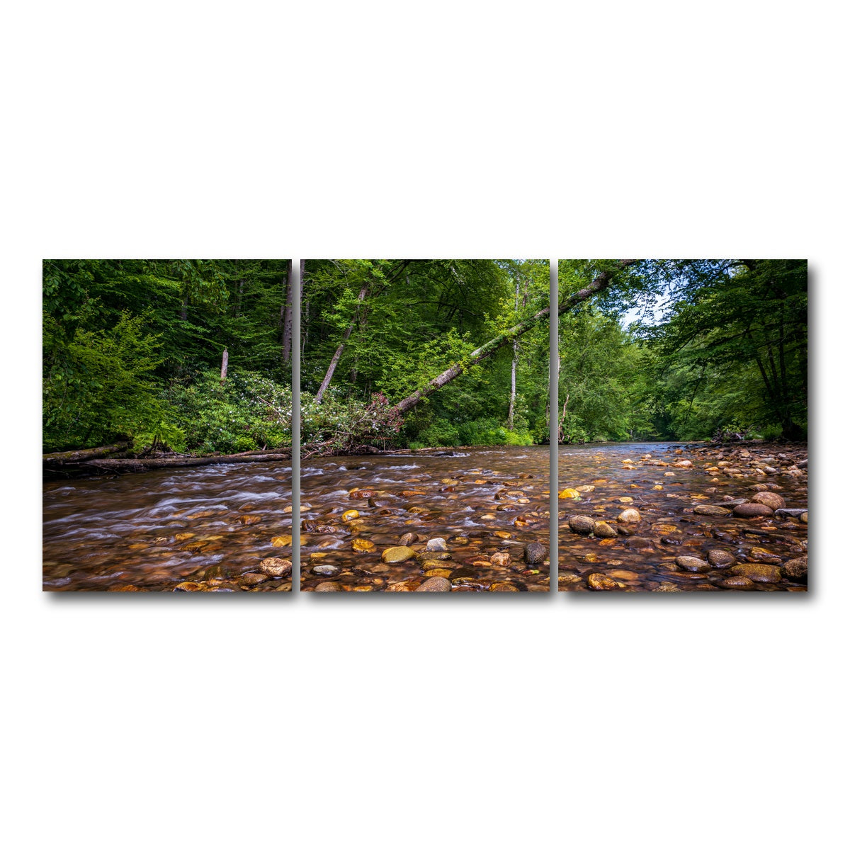 AUTO-MOCKUP WHITE | Blue Ridge Pky NC | 3 Piece | Gallery Wrap Canvas | group=18x24