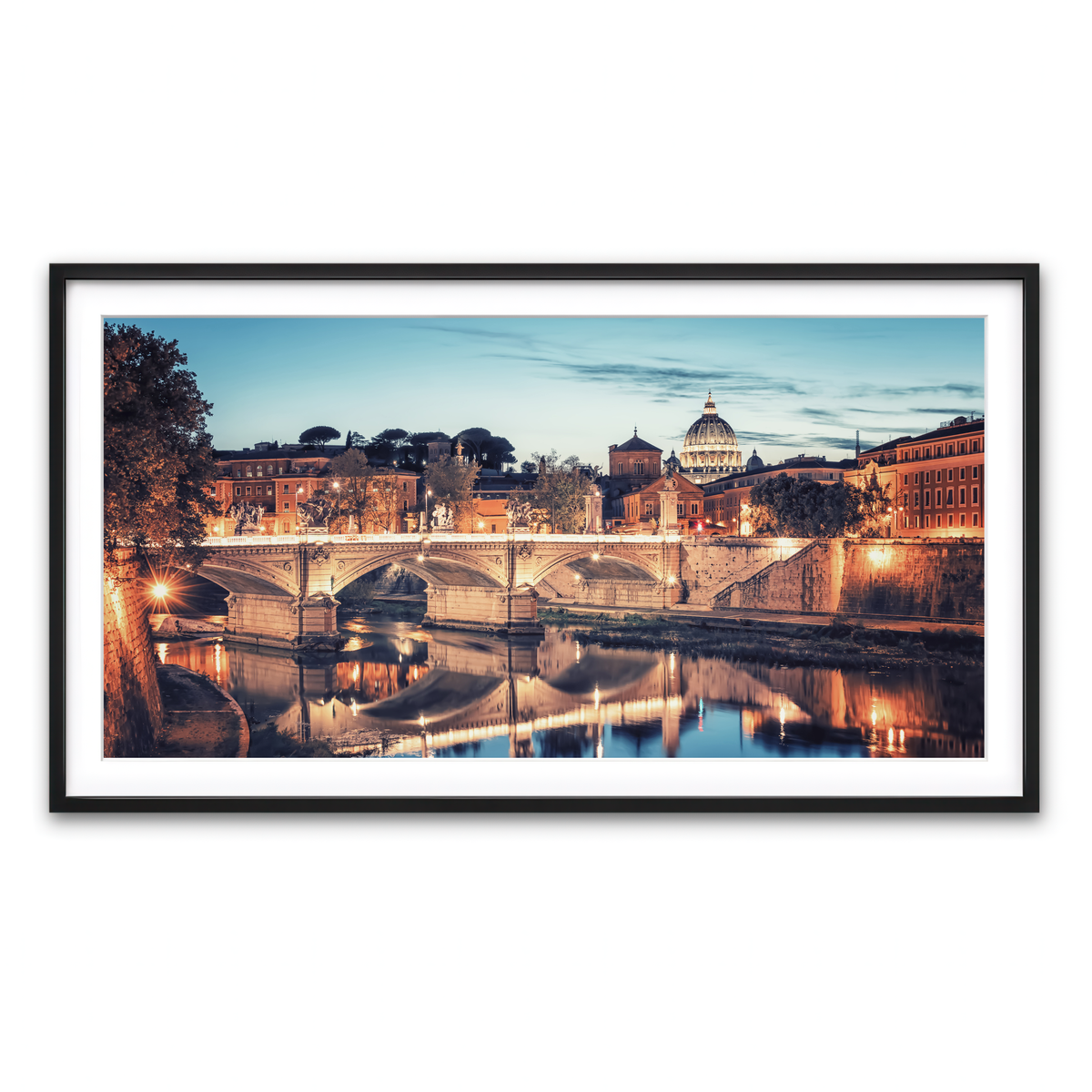 Framed Print 2x1 Black