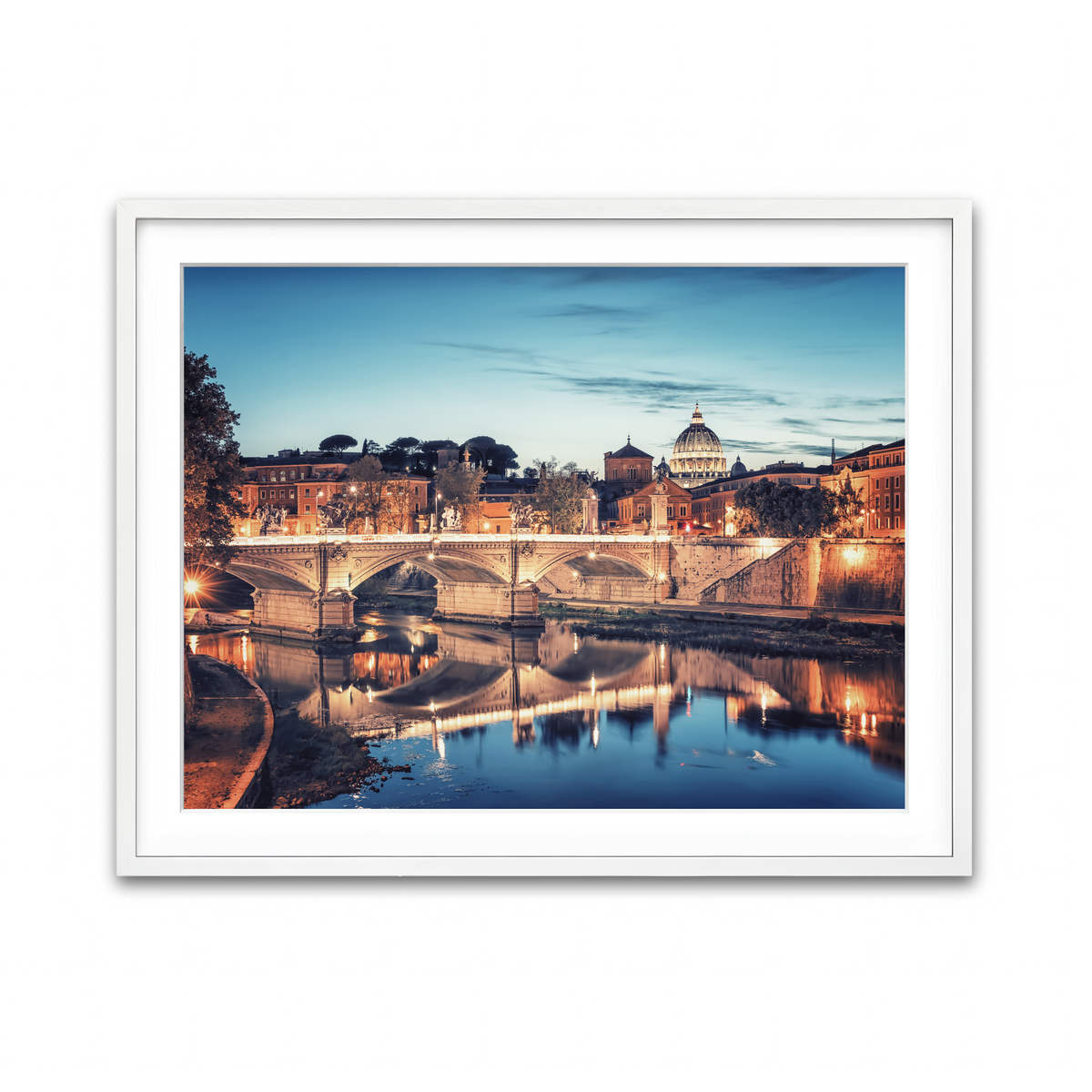 Framed Print 4x3 White