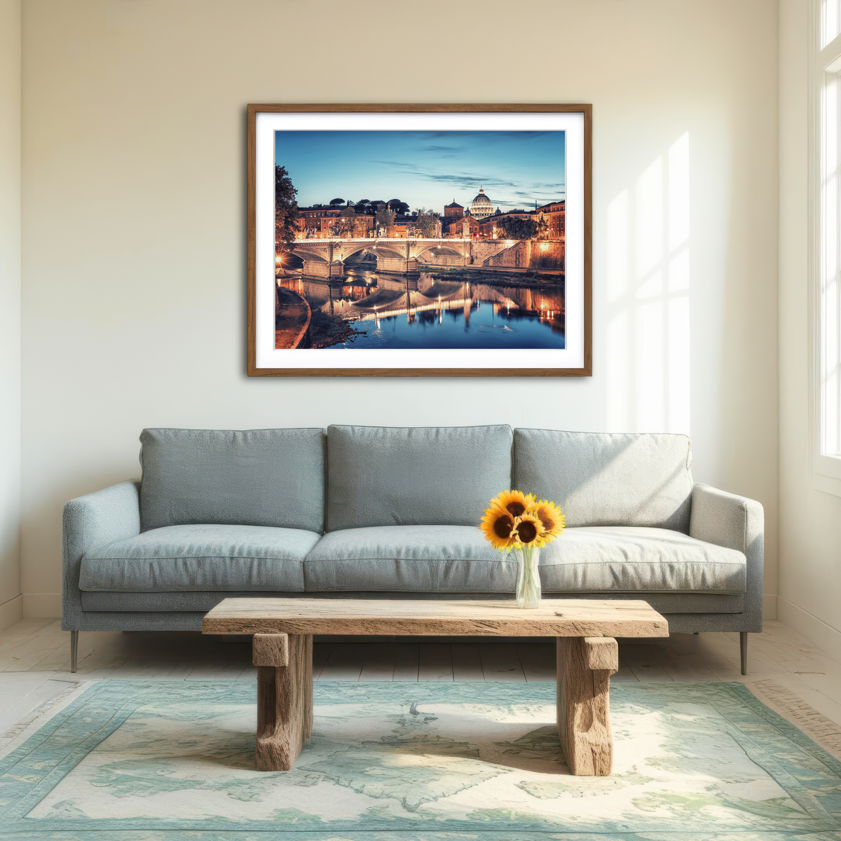 AUTO-MOCKUP ROOM | Blue Rome Wall Art