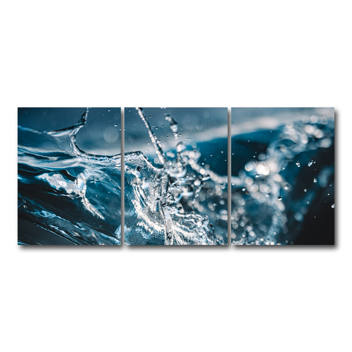 AUTO-MOCKUP WHITE | Blue Splash | 3 Piece | Gallery Wrap Canvas | group=18x24