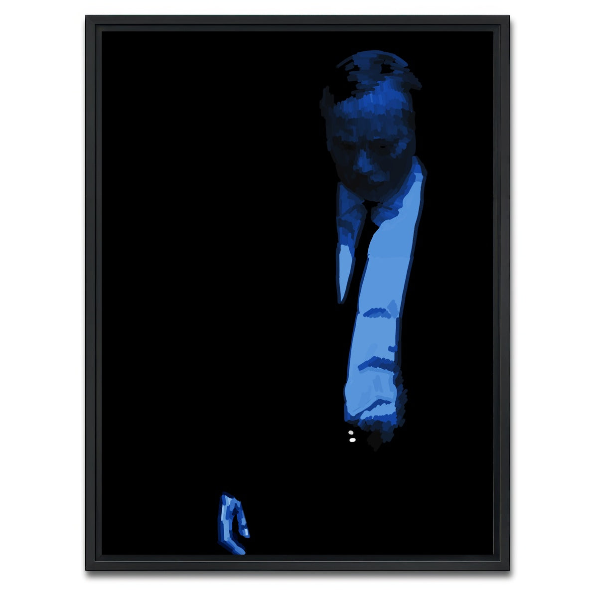 AUTO-MOCKUP WHITE | Blue | 1 Piece | Black Framed Canvas | group=3x4