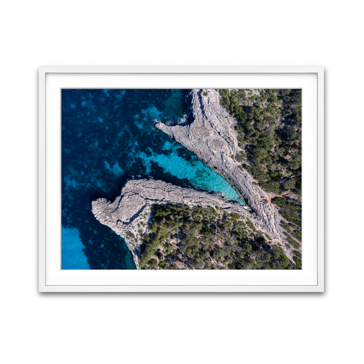 Framed Print 4x3 White
