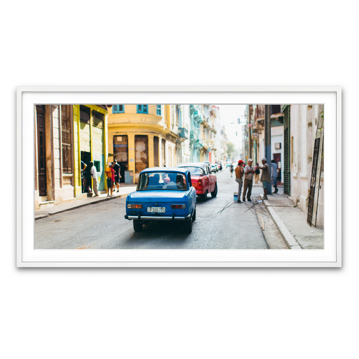 Framed Print 2x1 White