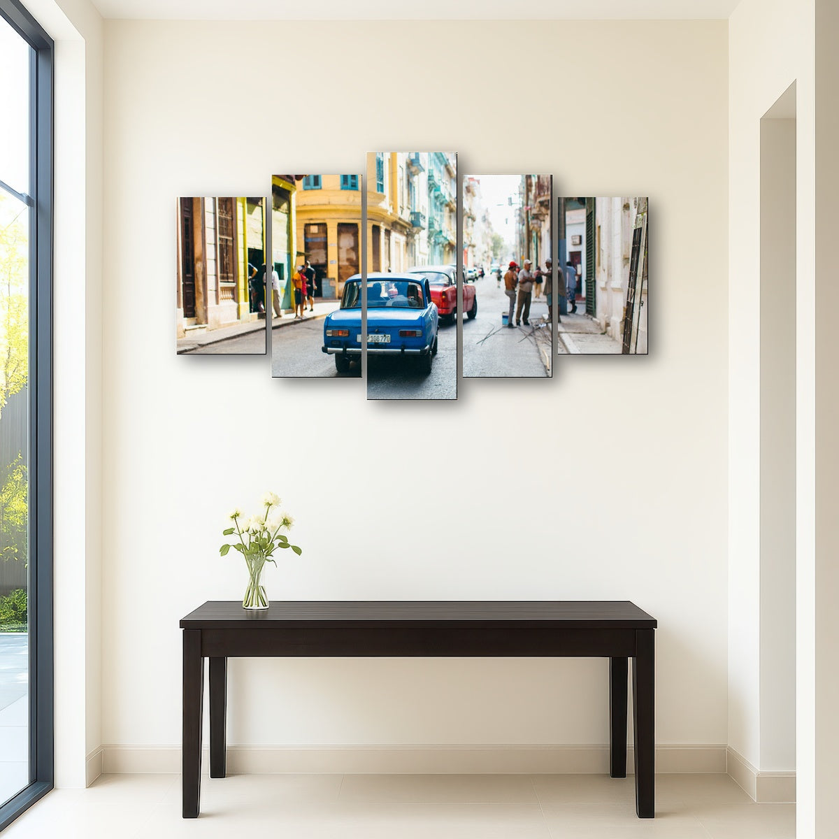 AUTO-MOCKUP ROOM | Blue car in Cuba