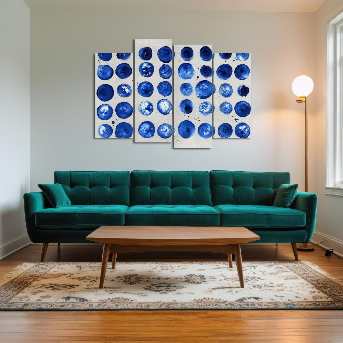 AUTO-MOCKUP ROOM | Blue circles